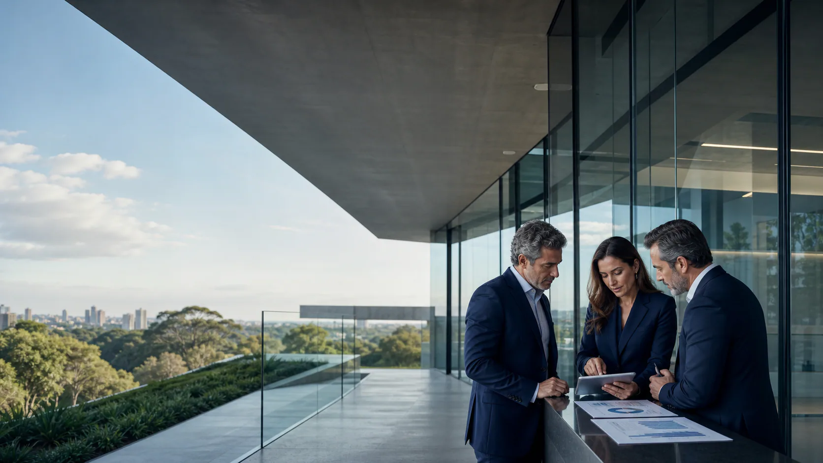 Consultores da Vético analisando indicadores financeiros em ambiente corporativo
