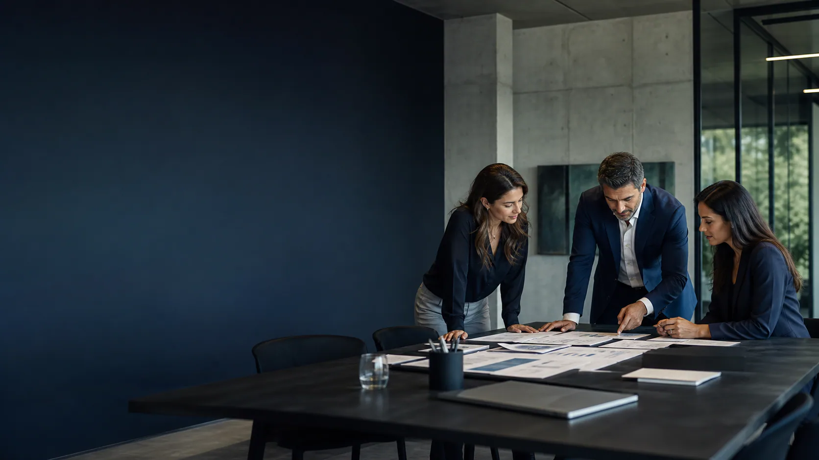 Consultores da Vético analisando soluções empresariais